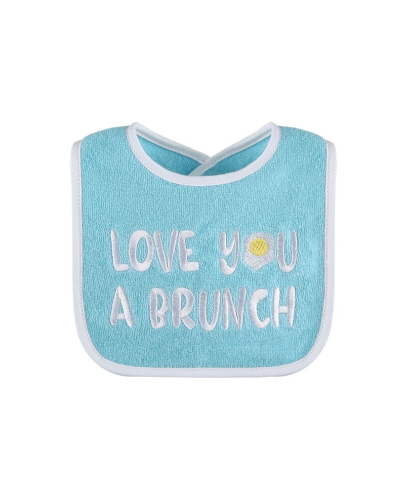Cotton Baby Bibs for Girls or Boys, 8 Pack, Green, Blue, Yellow