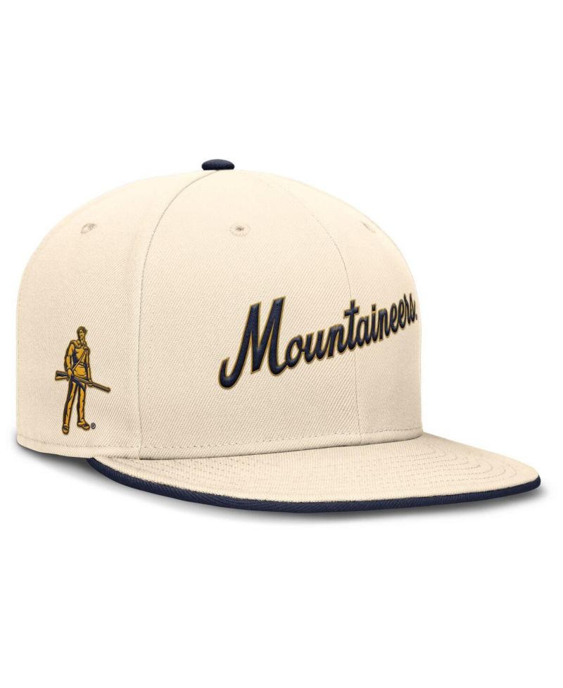 Men's Natural West Virginia Mountaineers Primetime True Performance Fitted Hat