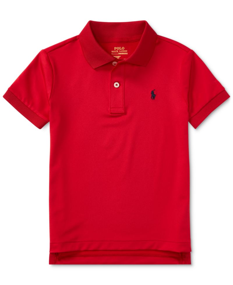 Toddler and Little Boys Performance Jersey Polo Shirt