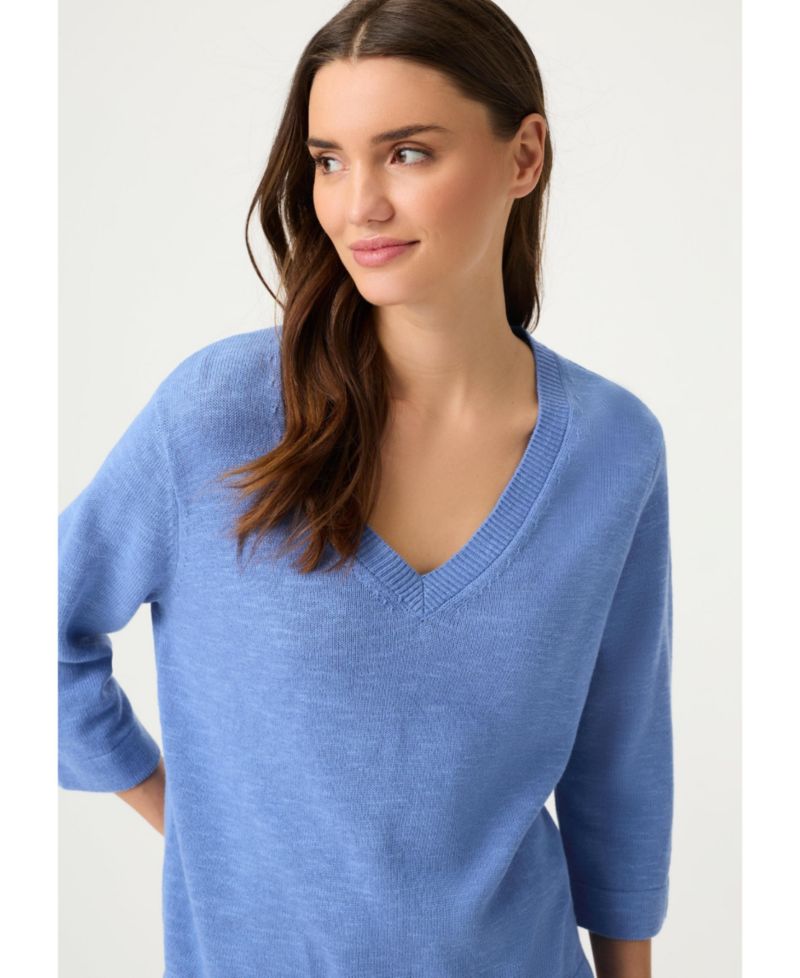 Women's Solid V-Neck Sweater