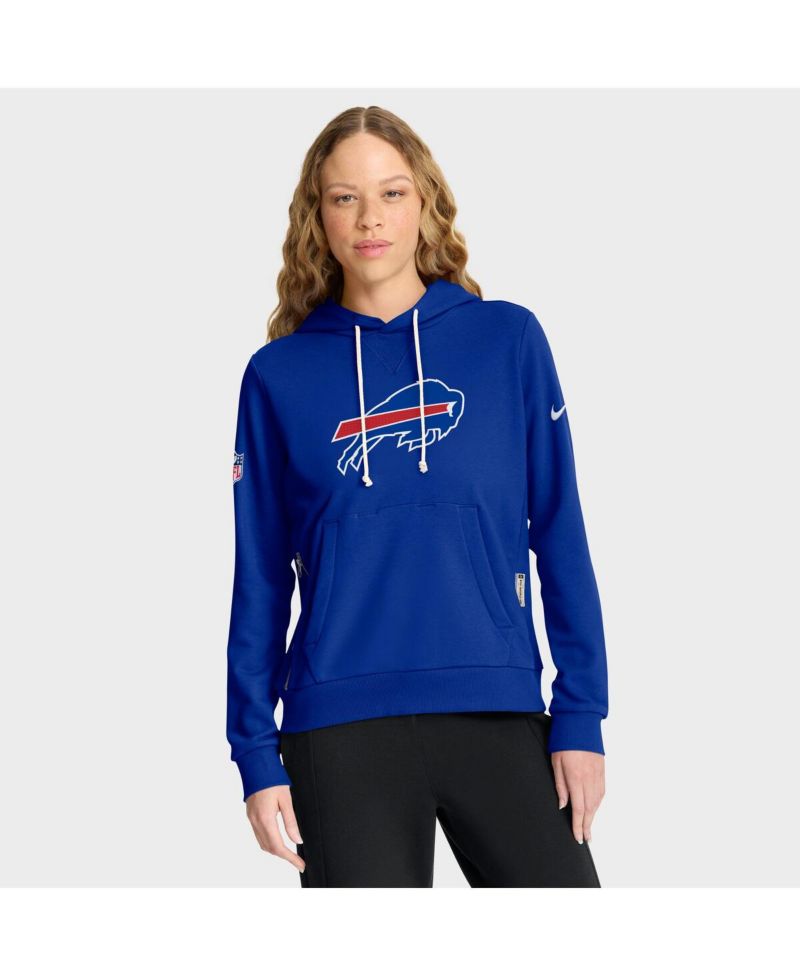 Women's Royal Buffalo Bills Sideline Standard Issue Initial Home Dri-FIT Hoodie