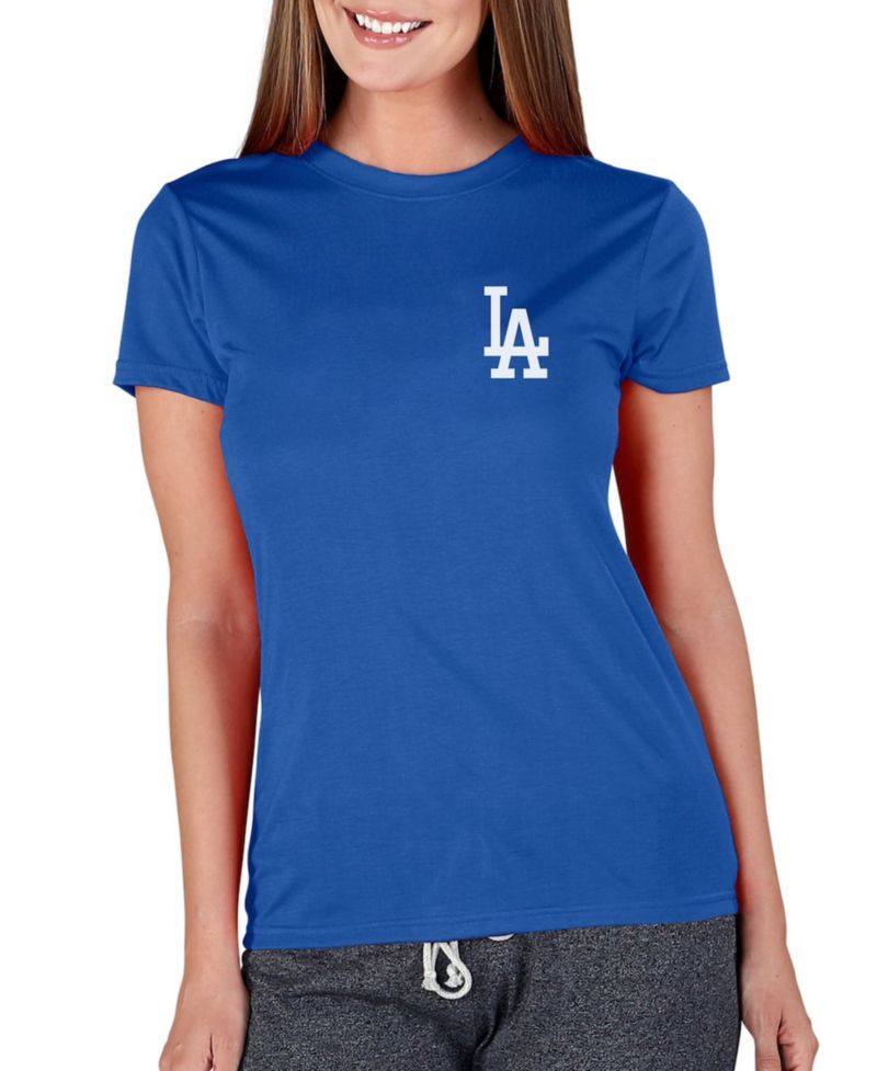 Women's Royal Los Angeles Dodgers Marathon Knit Top