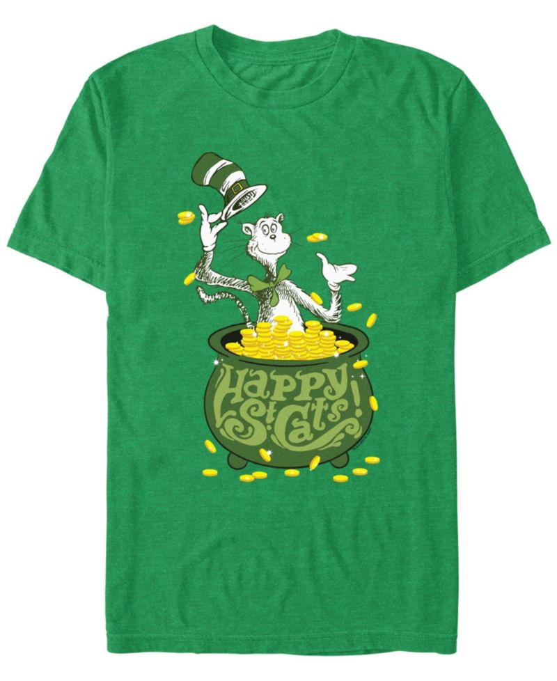 Men's Happy St Cats Short Sleeve T-Shirt