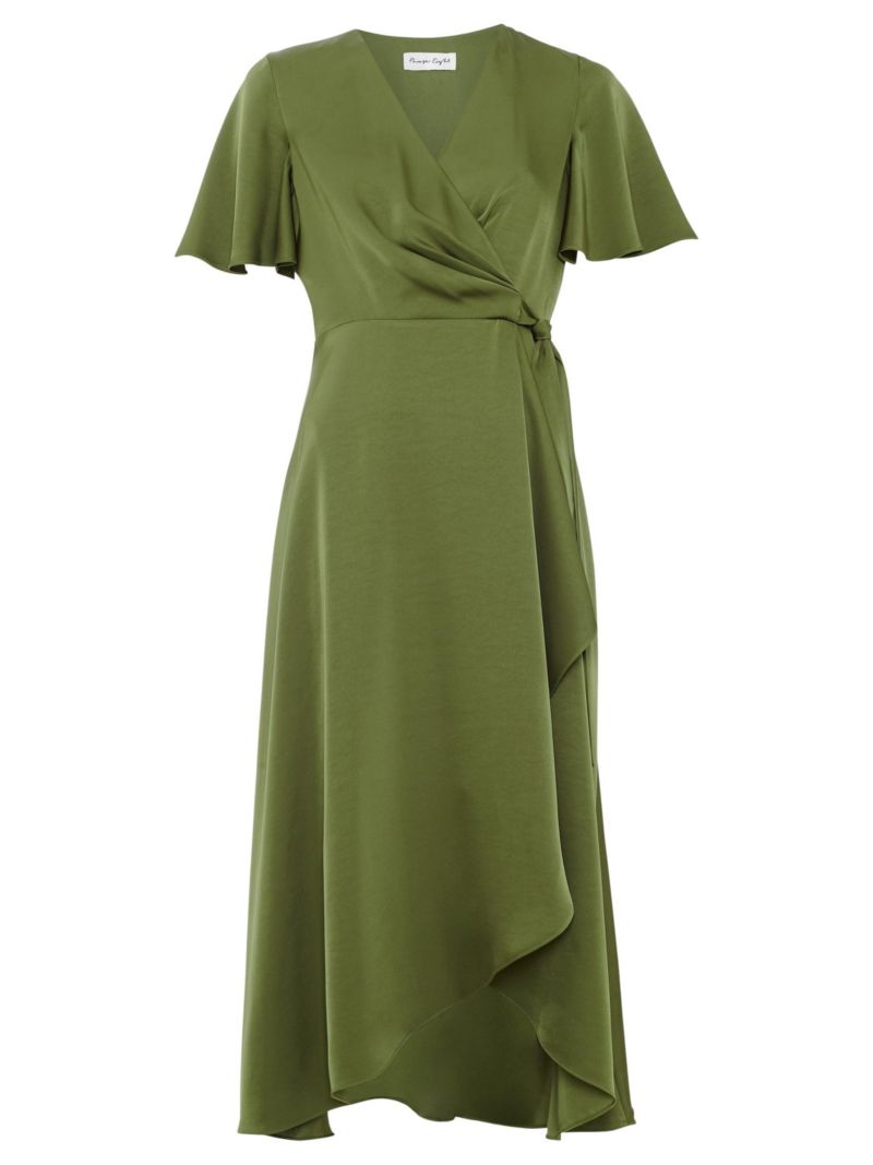Women's Julissa V-Neck Satin Dress