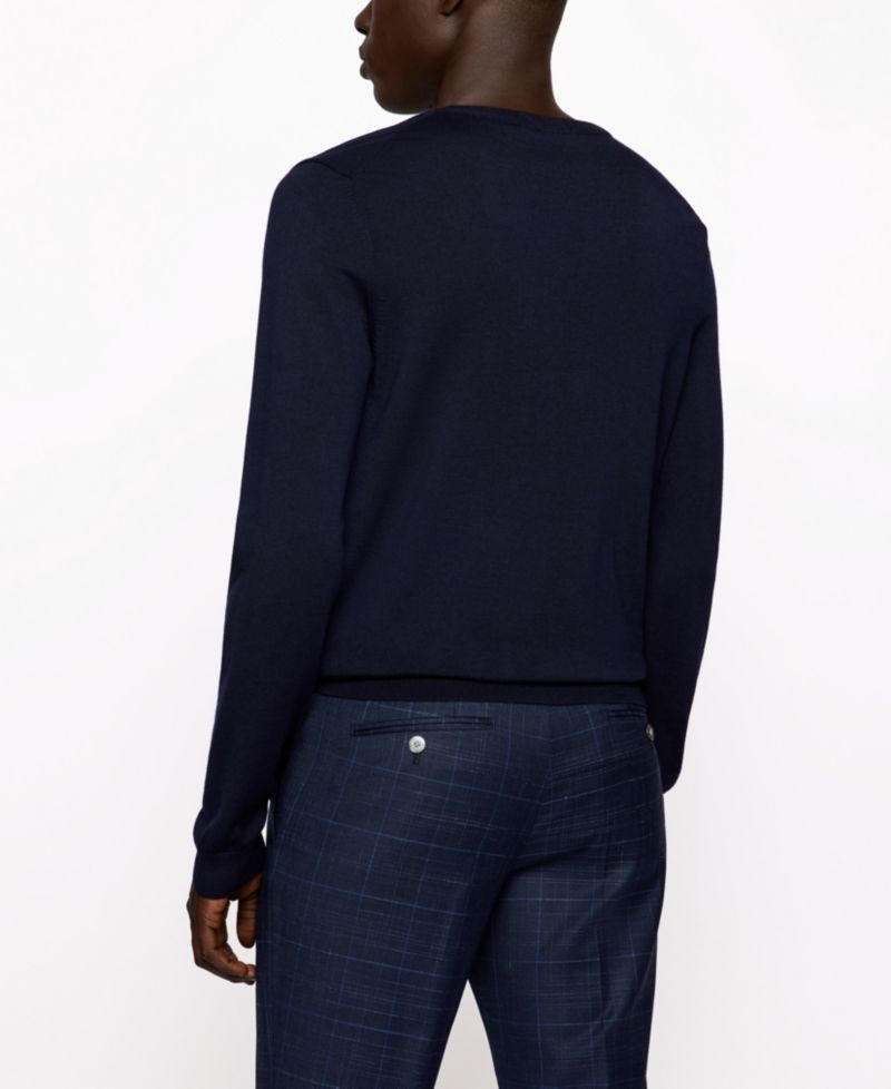 Men's Slim-Fit Merino Wool Sweater