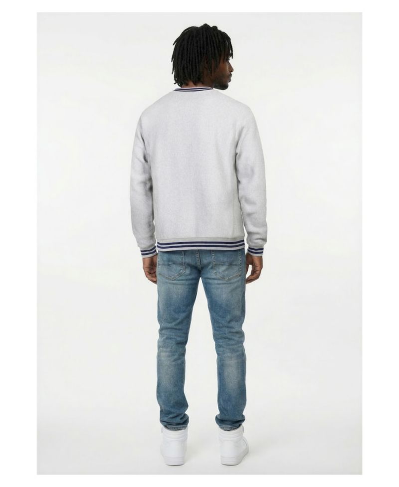 Men's Heather Gray New York Mets Reverse Weave Sweatshirt