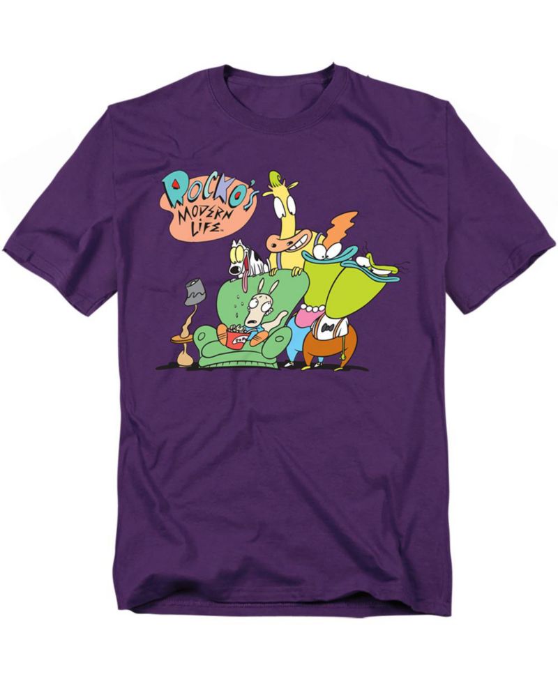 Rocko s Modern Life Big & Tall Rocko's Modern Life Spunky, Ed, Bev And Heffer T-Shirt