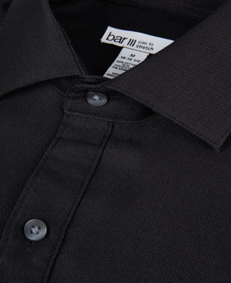 Men's Diamond Dobby Slim-Fit Dress Shirt