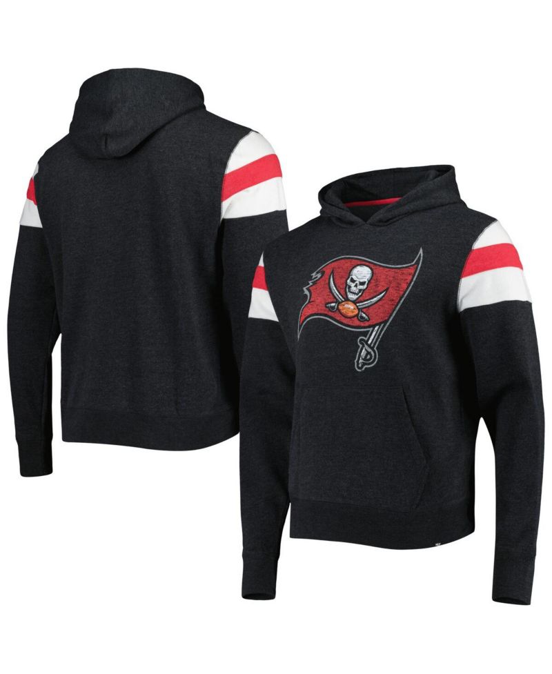 Men's Heathered Black Tampa Bay Buccaneers Premier Nico Pullover Hoodie