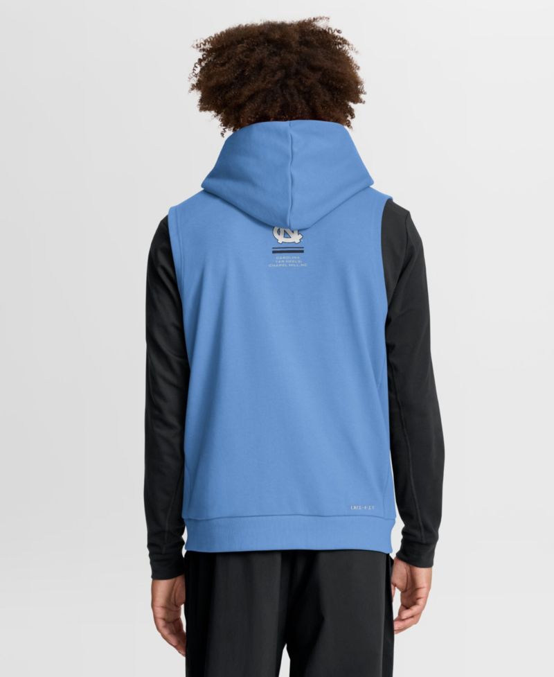 Men's Carolina Blue North Carolina Tar Heels 2026 Sideline Sleeveless Dri-FIT Hoodie