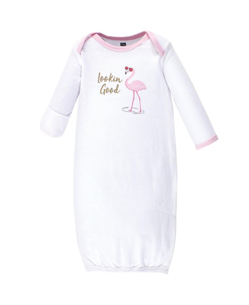 Baby Girls Hudson 4Pk Interlock Gowns