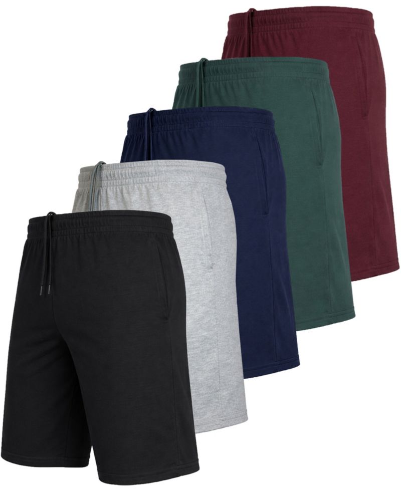 Men's Cotton Lounge Shorts, 5-Pack