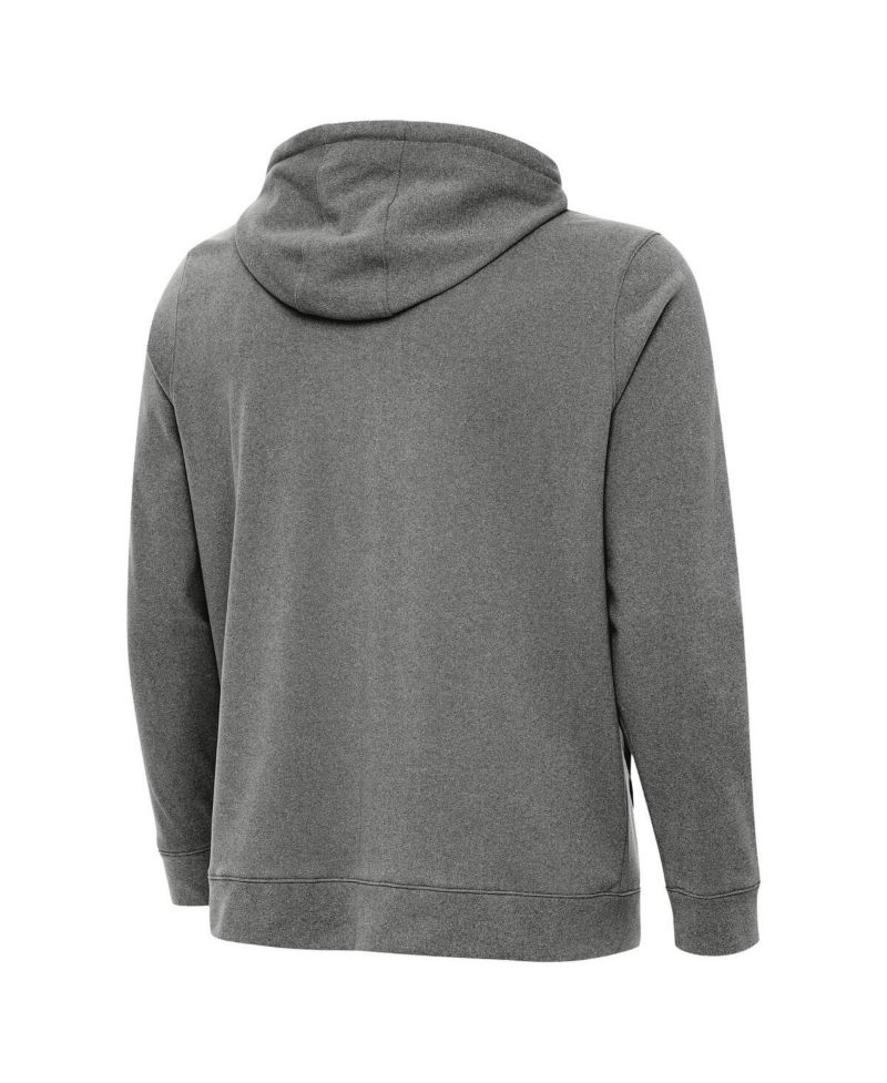 Men's Heather Black Detroit Lions Effortless Full-Zip Hoodie Jacket
