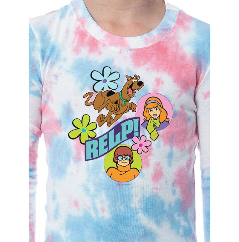 Big Girls Relp! Daphne Velma Character 2PC Tie-Dye Pajama Set