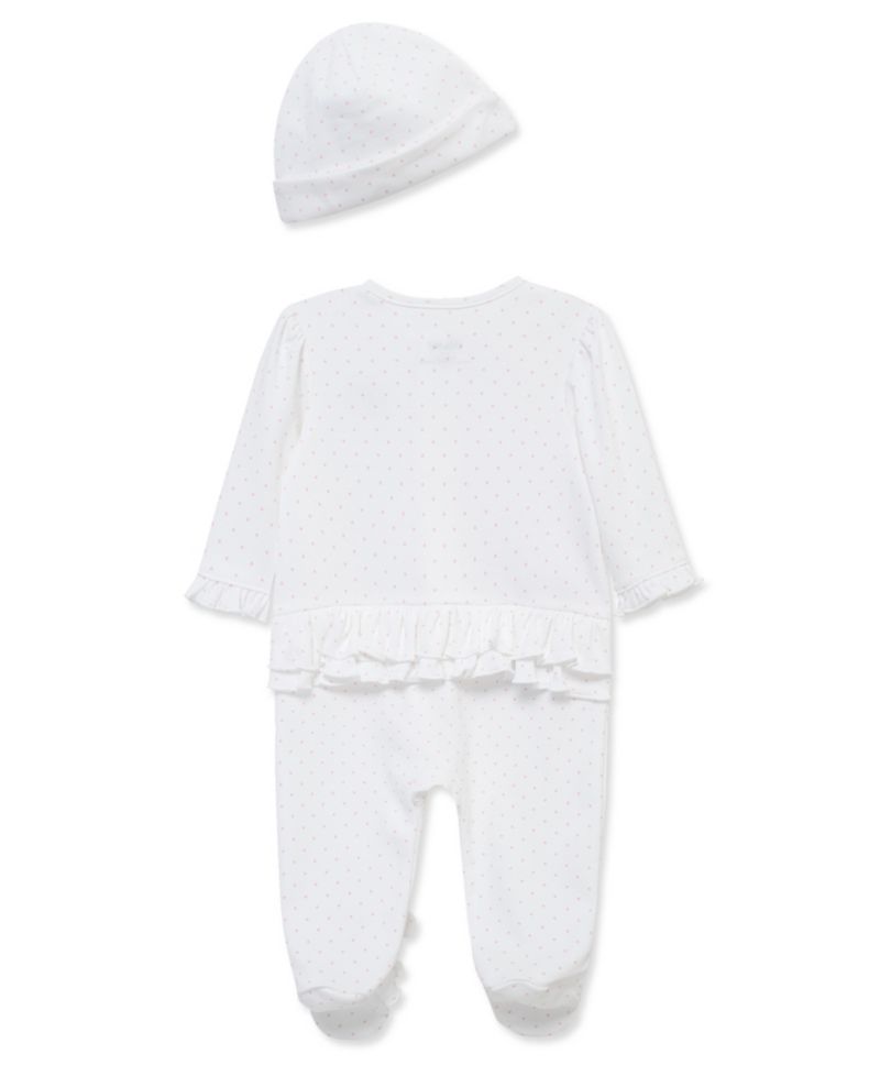 Baby Girls' Bouquet Printed Footie with Hat