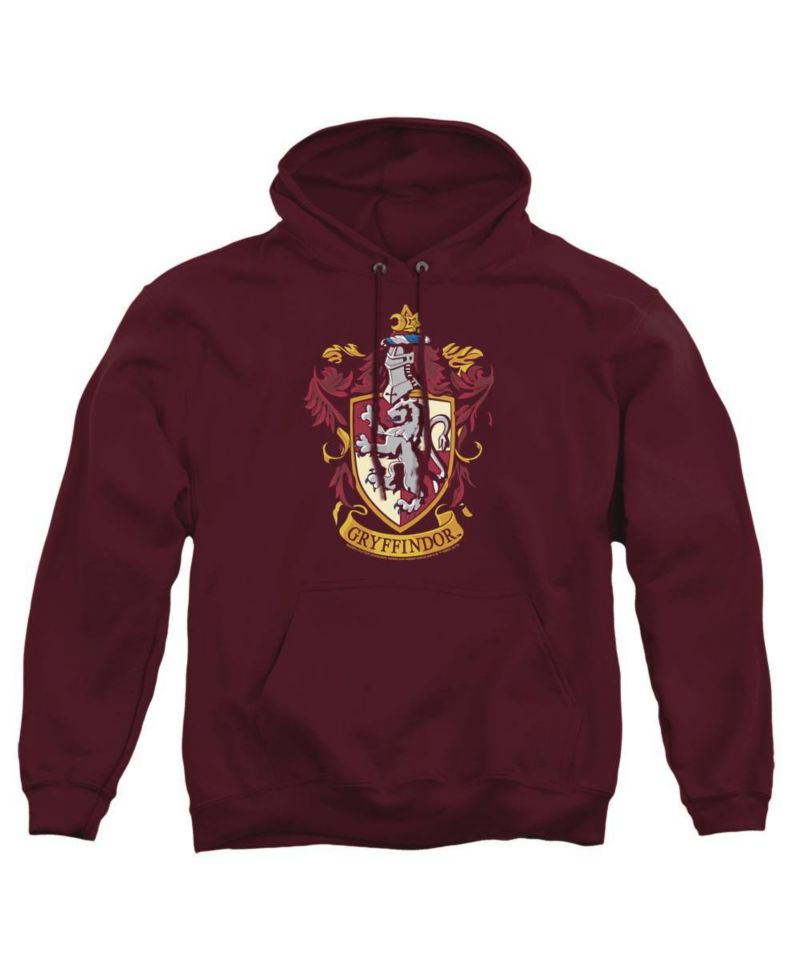 Men's Gryffindor Crest Graphic Pullover Long-Sleeve Hoodie