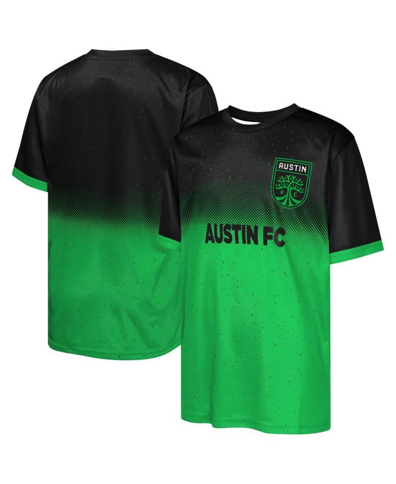 Big Boys and Girls Black Austin FC Stalwart Defender T-Shirt