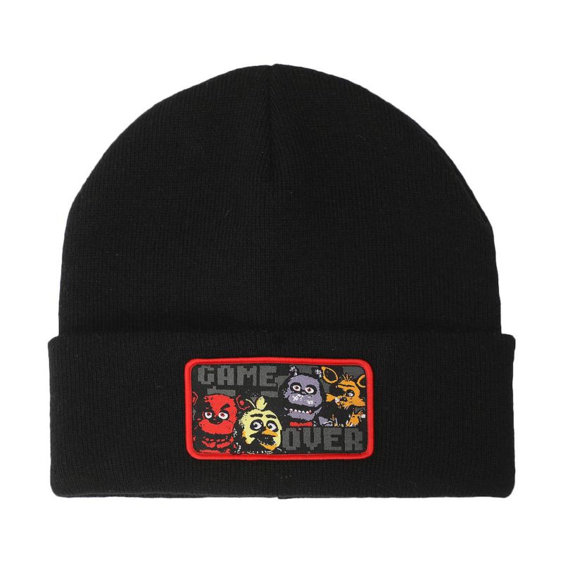 Men's Game Over Black Knit Cap