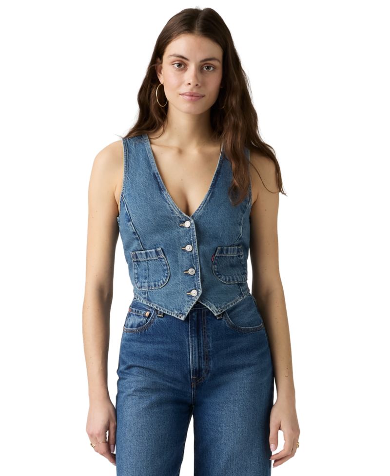 Women's Cotton Tailored Vest
