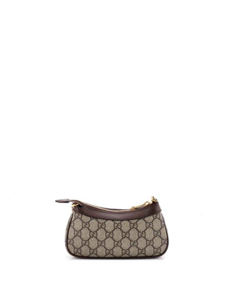 Mini Ophidia Charm Shoulder Bag GG Coated Canvas with Leather