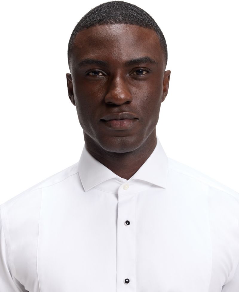 Men's Wrinkle-Free Cotton Poplin Regular-Fit Dress Shirt