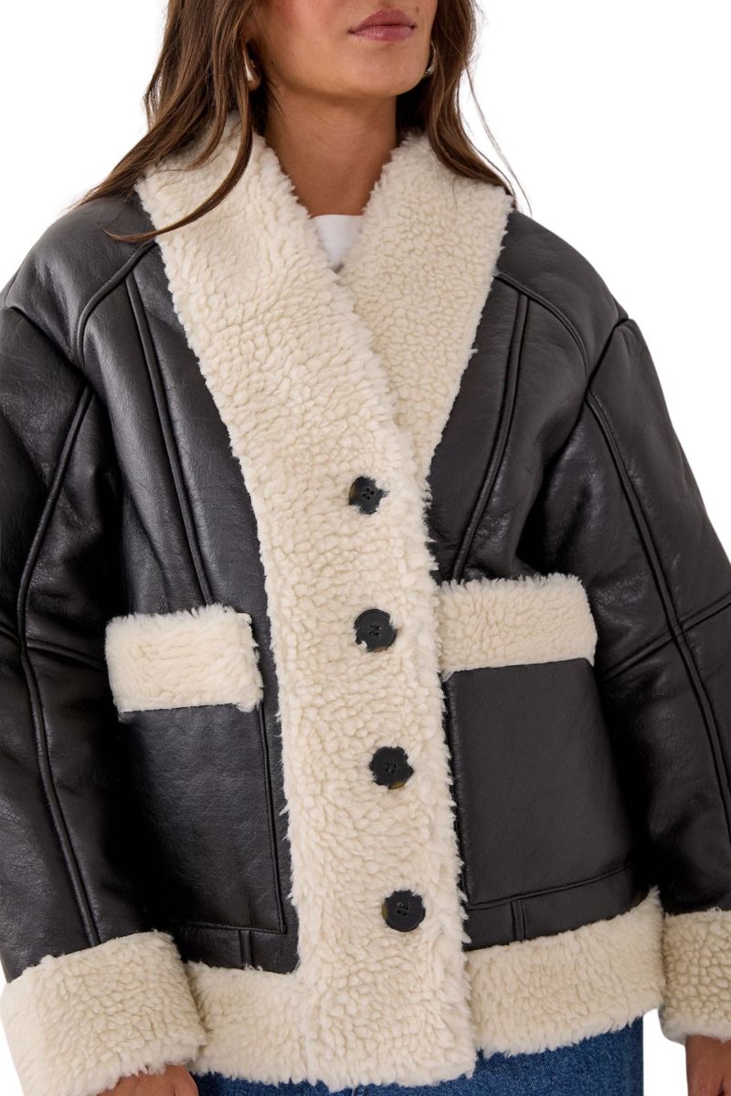 Women's Borg Bonded 80s Aviator Jacket