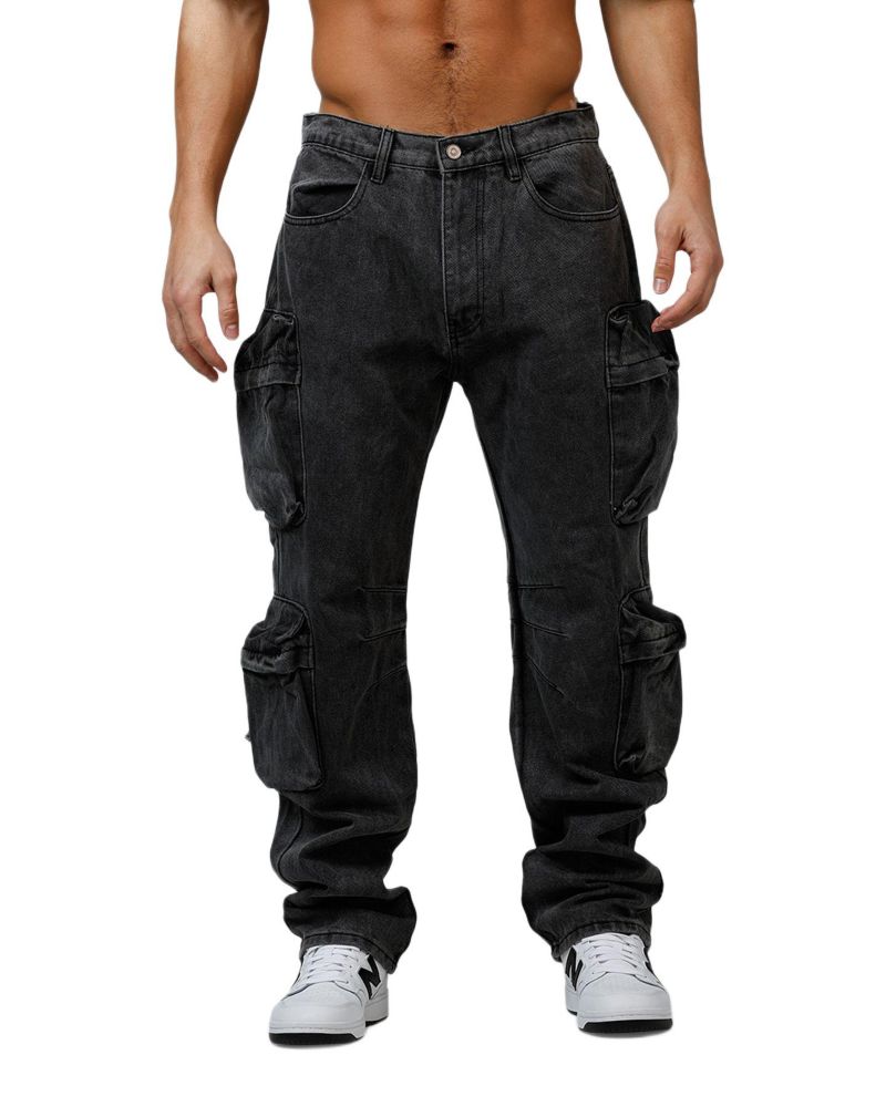 Men's Loiter V709 Wide Bellow Cargo Denim.