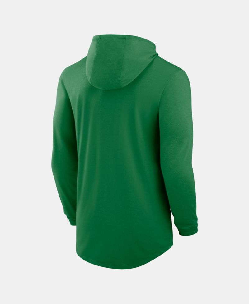 Men's Green Oregon Ducks Primetime Pattern Tri-Blend Dri-FIT Long Sleeve Hooded T-Shirt