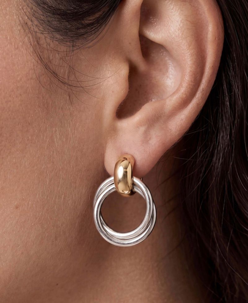 Interlocking Duo Stud Earrings