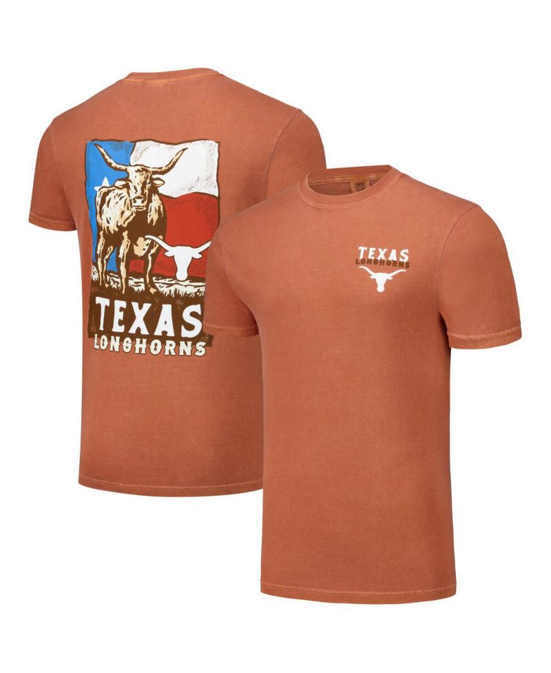 Texas Orange Men's and Women's Texas Longhorns Hyper Local Longhorn Flag T-Shirt
