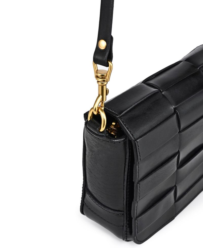 Lupine Mini Woven Leather Crossbody Bag
