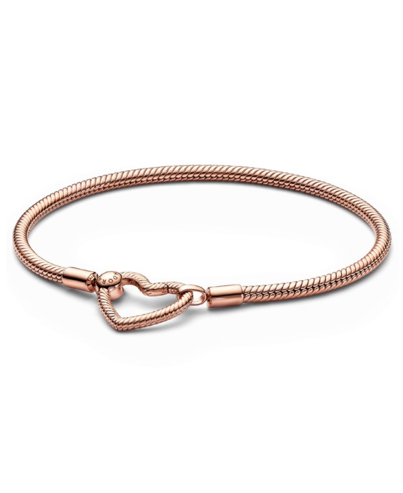 Cubic Zirconia 14K Rose Gold-Plated Sparkling Tennis Bracelet