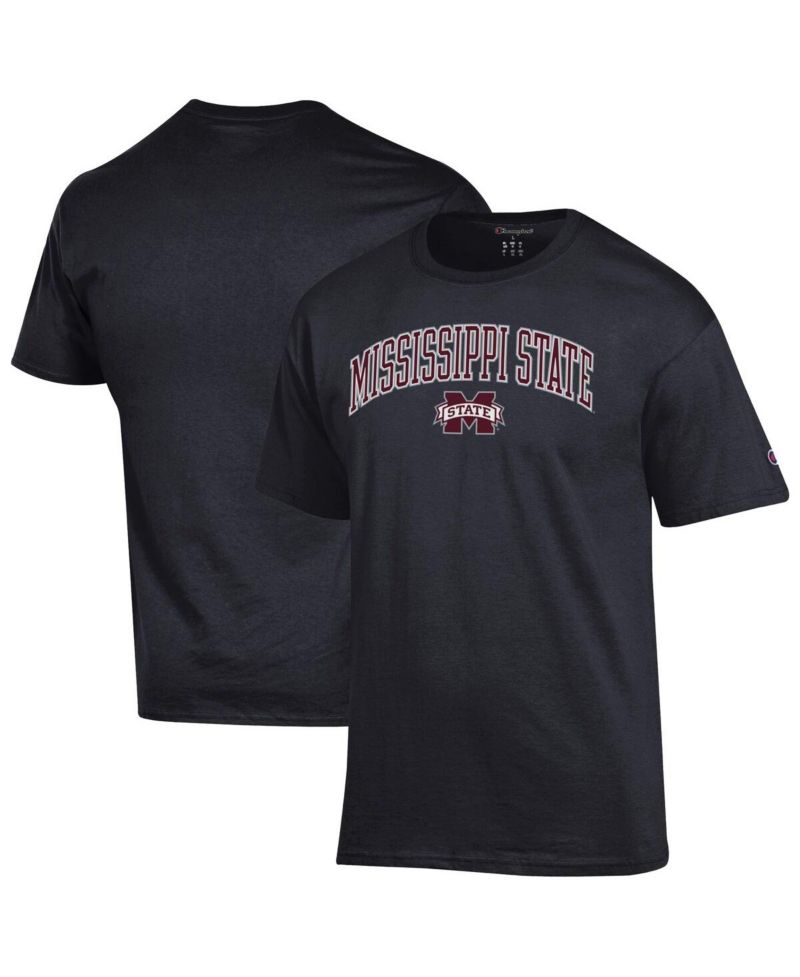 Men's Maroon Mississippi State Bulldogs Arch Over Logo T-Shirt