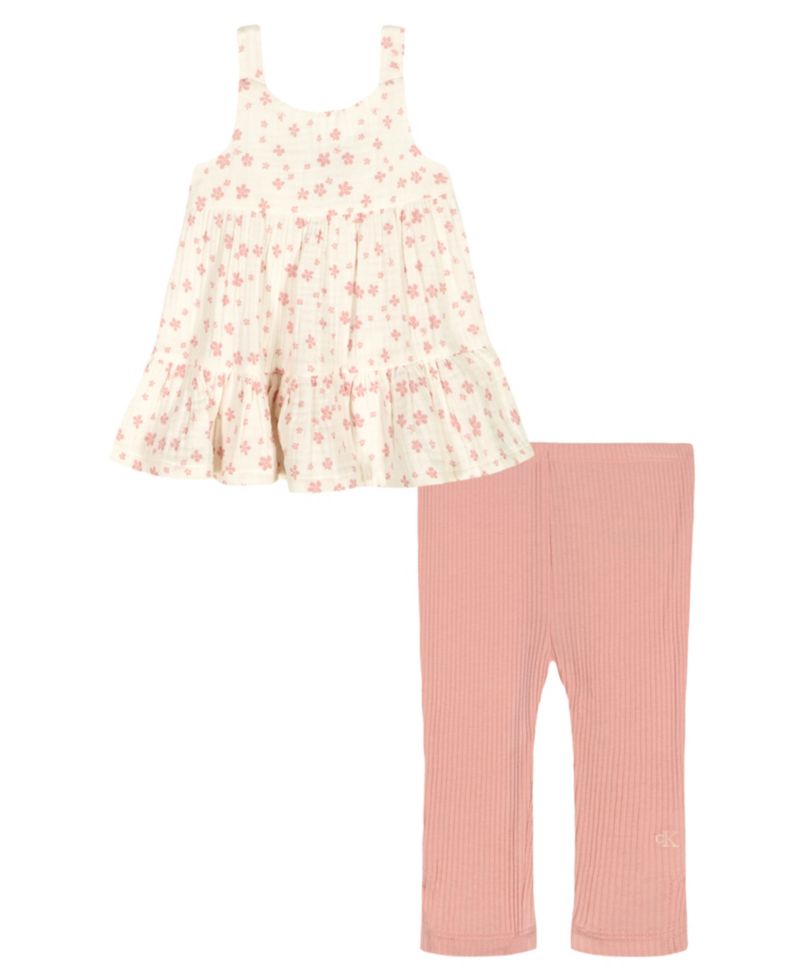 Baby Girls' Tunic Top and Capri Leggings, 2-Piece Set