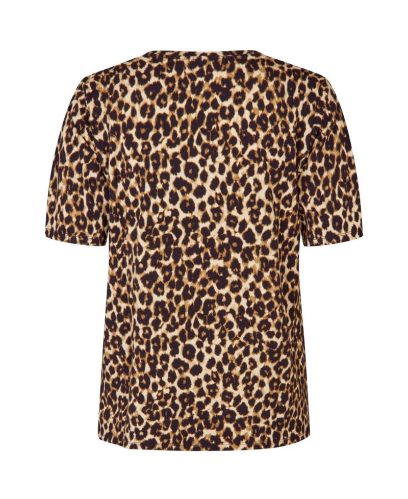 Women's MaButta Leopard Print Retro T-Shirt