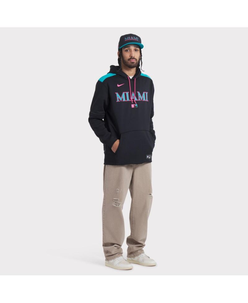 Men's Black Miami Marlins 2025 City Connect Performance Fitted Hat