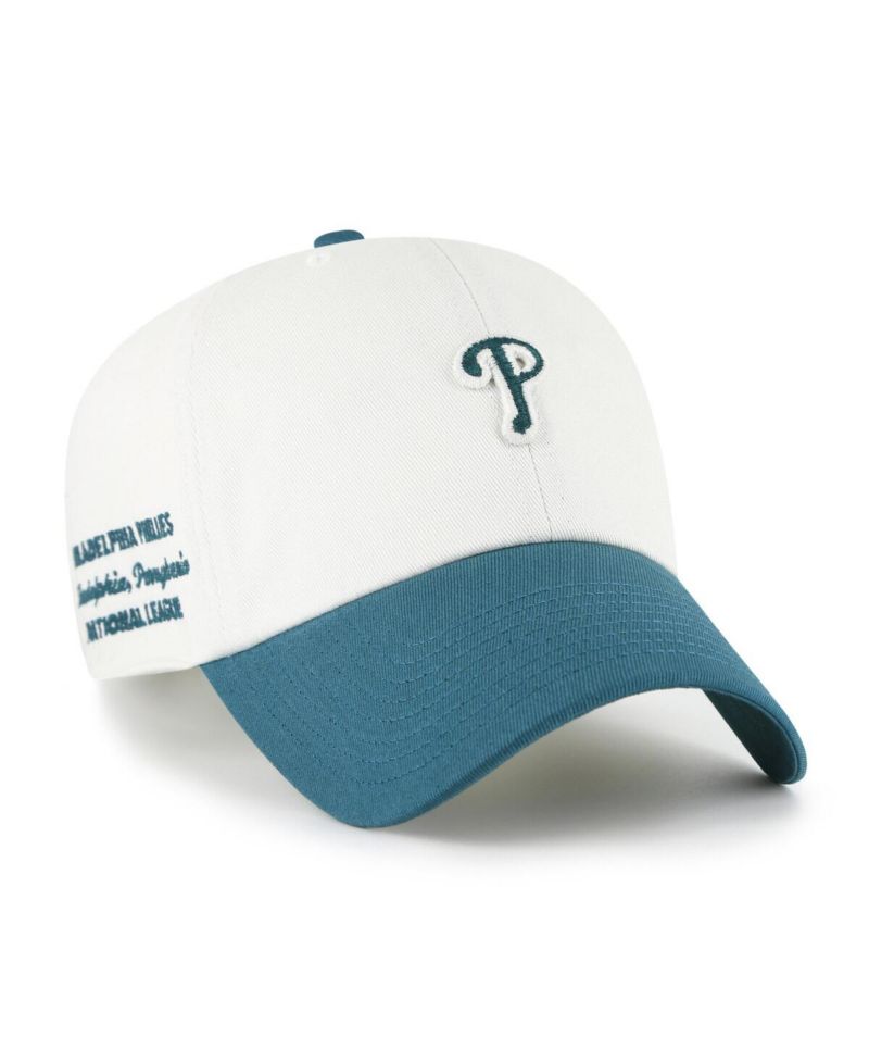 Men's White/Teal Philadelphia Phillies Contemporary Tonal Clean Up Adjustable Hat
