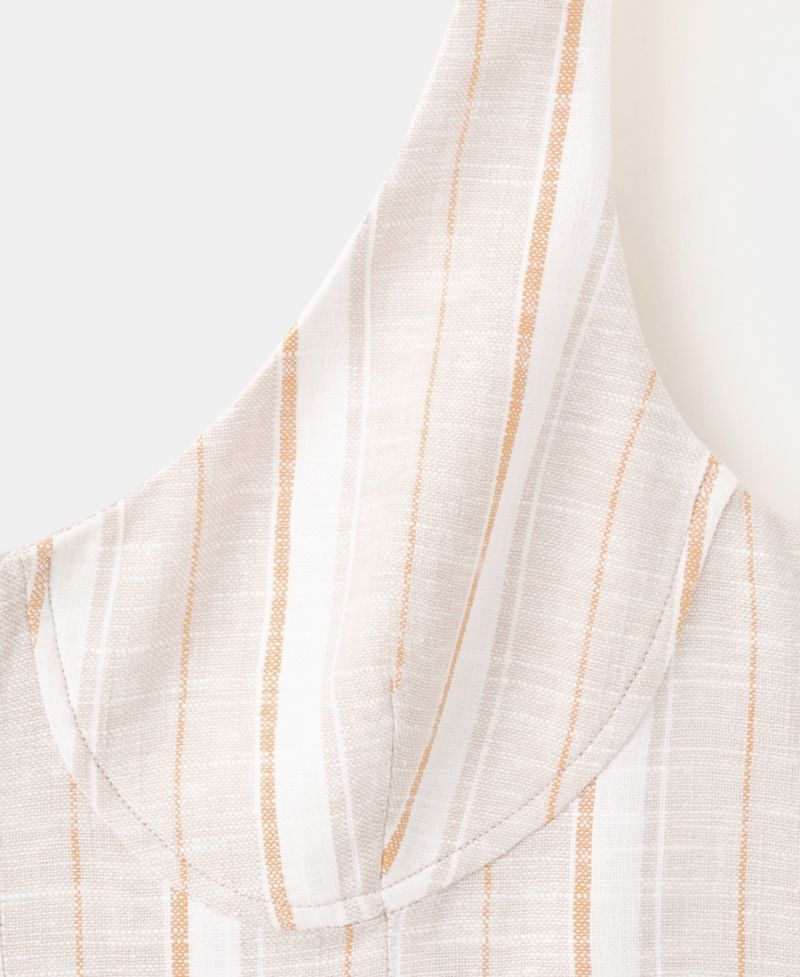 Women's Striped Linen Dress