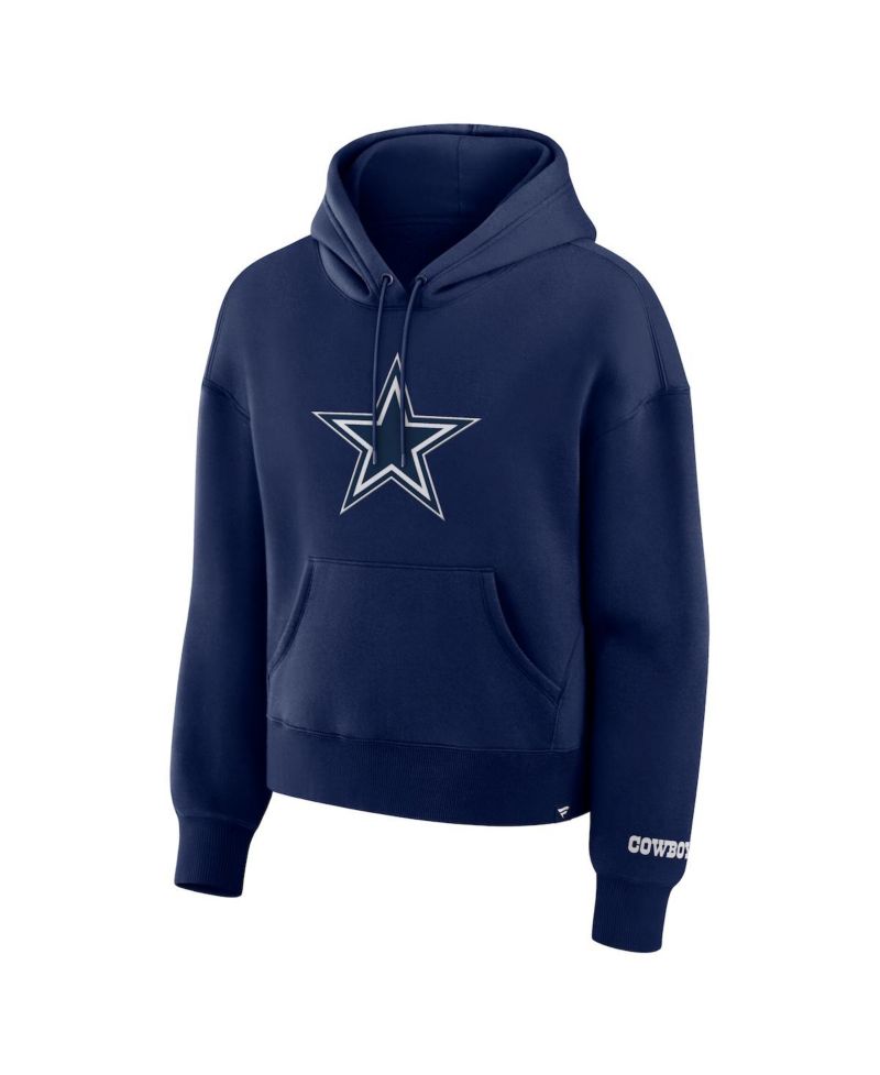 Women's Navy Dallas Cowboys Legacy Fleece Pullover Hoodie