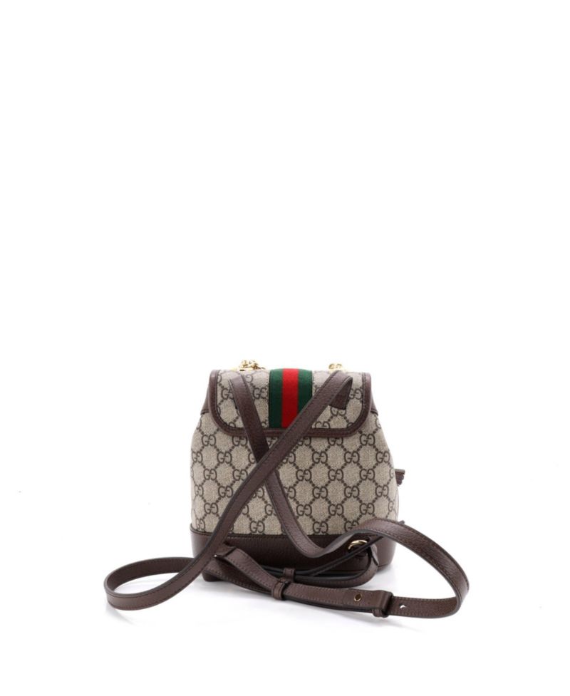 Mini Ophidia Flap Backpack GG Coated Canvas