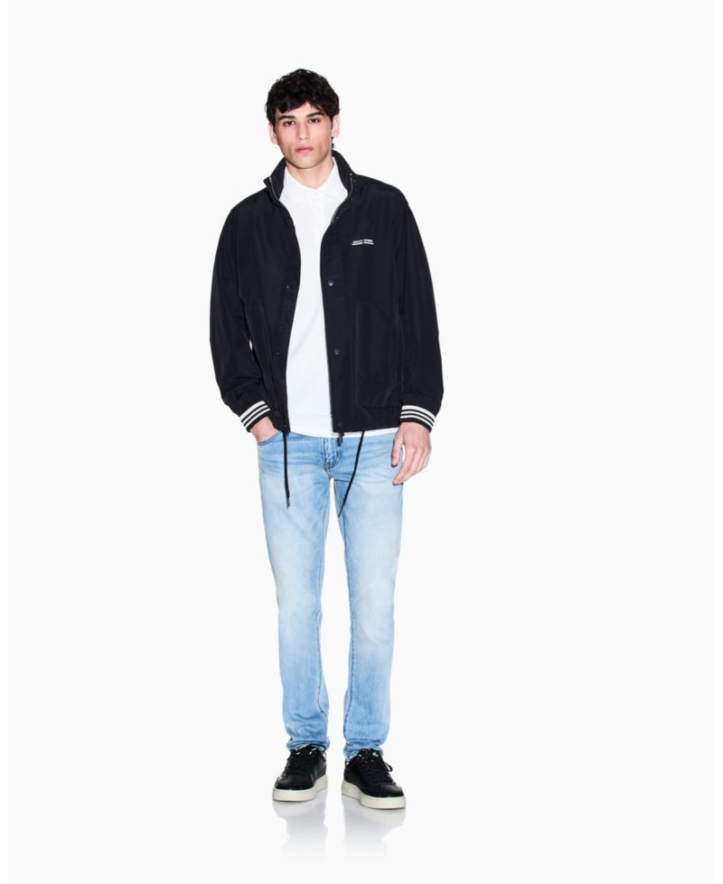 Men's Nylon Cuff Hooded Jacket