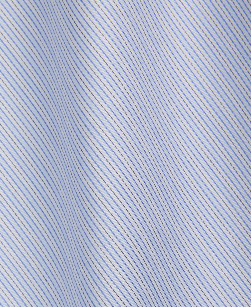 Men's Refined Cotton Stretch Striped Dress Shirt