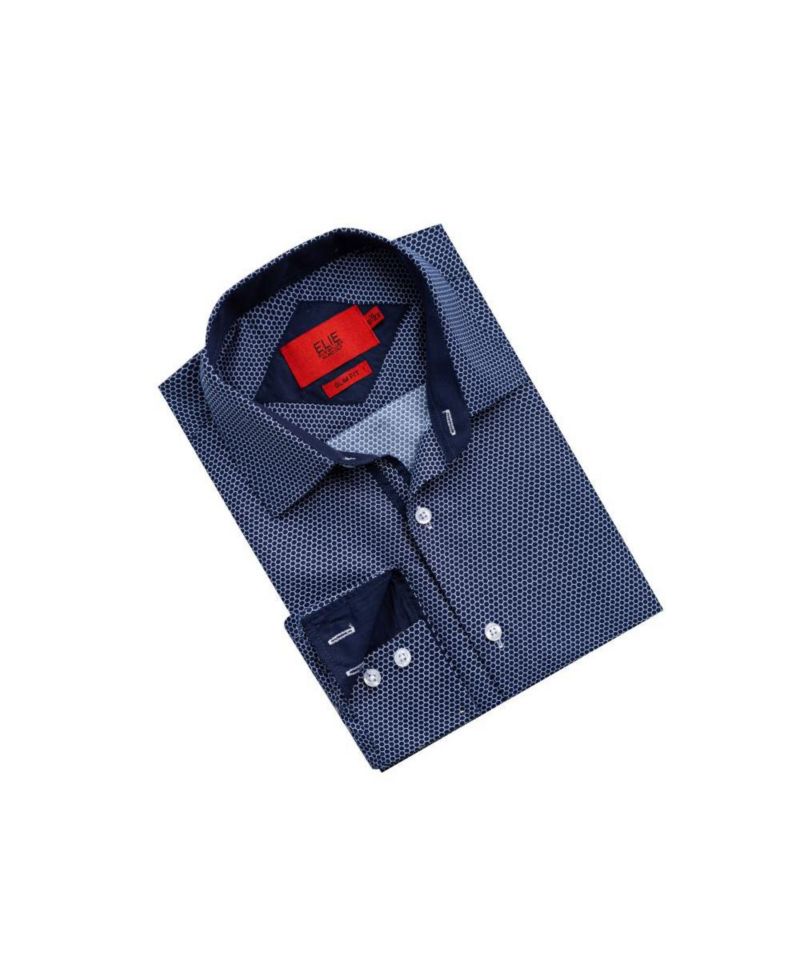 Men's Slim Fit Honeycomb Shirt