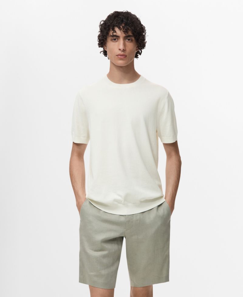 Men's Cotton Fine-Knit T-Shirt