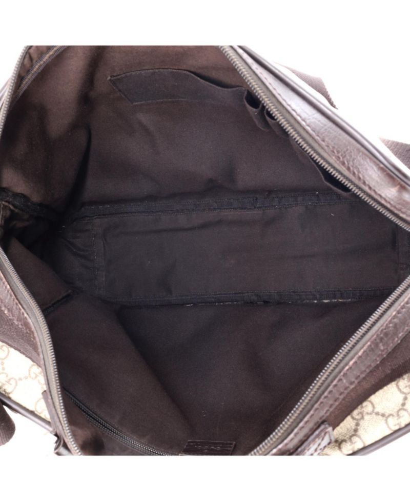 Large Front Zip Camera Bag GG Coated Canvas