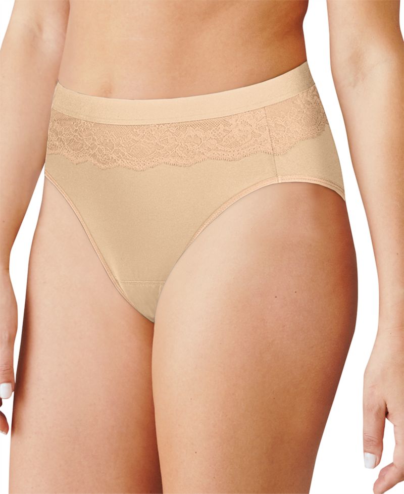 Women's Light Leak Protection Hi-Cut Brief Period Underwear DFLLH1