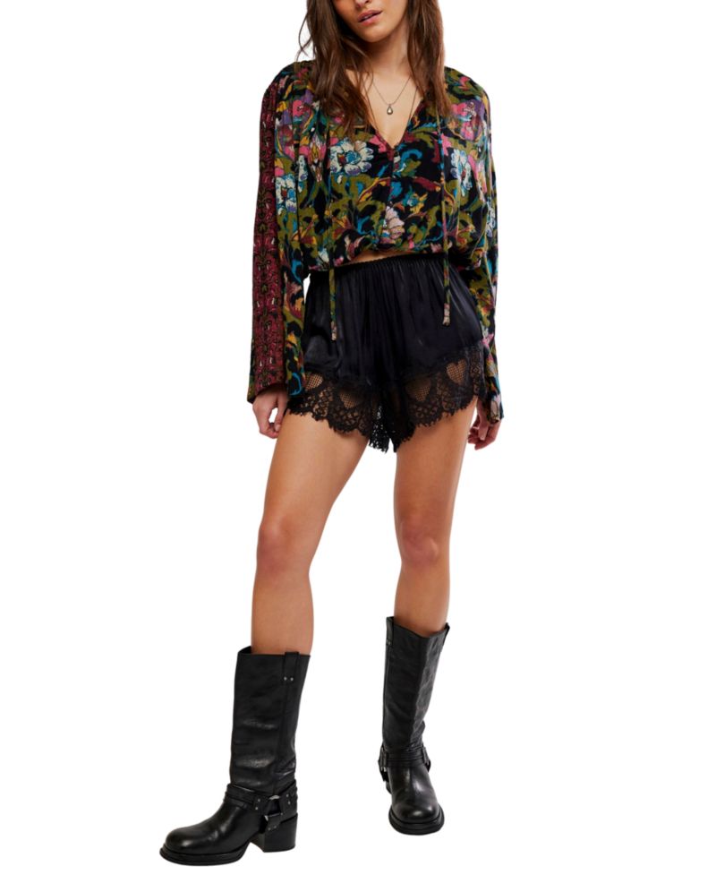 Women's Juliette Floral-Print V-Neck Bell-Sleeve Blouse