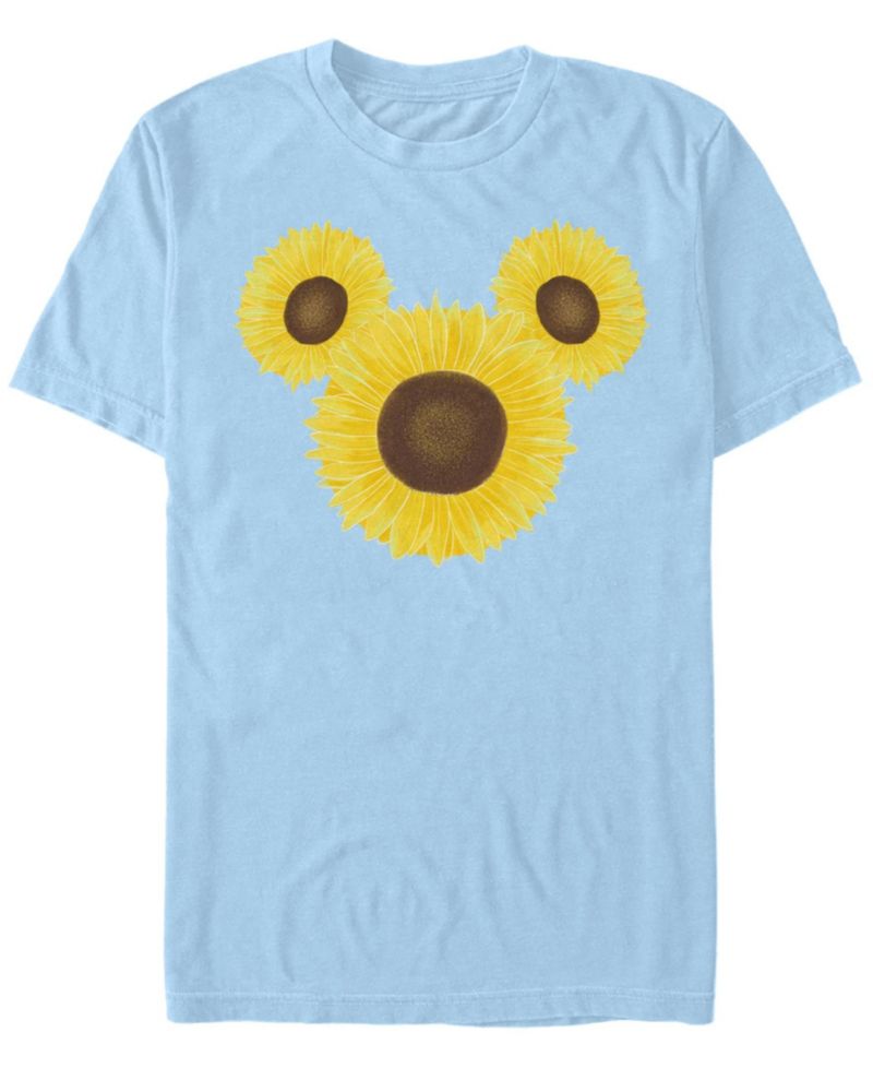 Men's Mickey Sunflower Short Sleeve Crew T-shirt
