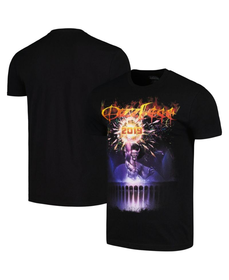 Men's Black Ozzy Osbourne Ozzfest NYE 2019 T-Shirt