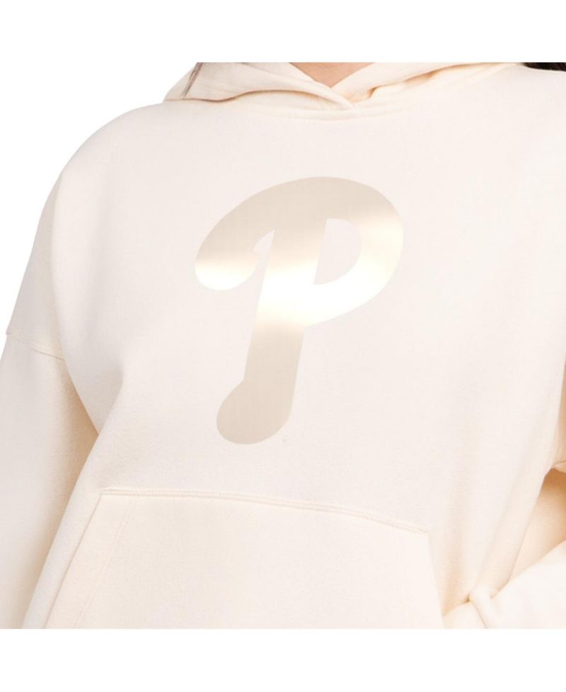 Women's Cream Philadelphia Phillies Pastel Relaxed Hoodie